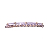 3Pcs 3 Style Natural Amethyst & Glass Seed Beaded Stretch Bracelets Set for Women BJEW-JB09171-05-1