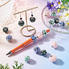 12Pcs 4 Styles Handmade Resin Indonesia Round Beads IPDL-TA0001-06-7