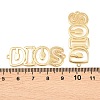 Brass Hollow Connector Charm X-KK-F931-28A-G-3