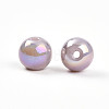 Electroplate Pearlized Glass Pearl Beads EGLA-T021-14B-02-2