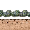 Painted Glass Beads Strands GLAA-Z021-08F-3
