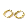 304 Stainless Steel Pave Crystal Rhinestone Hoop Earrings for Women EJEW-B054-25G-2