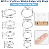 Beebeecraft 20Pcs 4 Styles 925 Sterling Silver Split Jump Rings STER-BBC0006-57-2