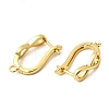 Infinity Brass Hoop Earring Findings KK-A289-10G-2