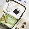 CutHollow 12Pcs Rectangle Imitation Leather Pendant Keychain KEYC-CL0001-11A-5