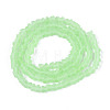 Frosted Transparent Glass Beads X1-GLAA-N016-4mm-07-2