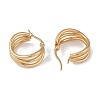 Ion Plating(IP) 201 Stainless Steel Hoop Earrings EJEW-I309-26G-2