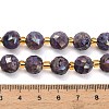 Electroplated Natural Druzy Geode Crystal Beads Strands G-F833-P01-10mm-02-5