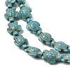 Synthetic Turquoise Beads Strands G-E456-35D-8x10mm-4