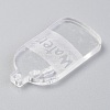 Transparent Acrylic Pendants TACR-O003-02-3
