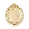 Brass Pendant Cabochon Settings KK-V005-01G-01-1