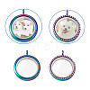 2Pcs 2 Style Alloy Magnetic Locket Pendants PALLOY-TA0002-33M-4