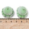 Flocking Opaque Resin Pendants RESI-F064-A18-3
