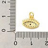 Real 18K Gold Plated Rack Plating Brass Micro Pave Cubic Zirconia Pendants Charms KK-S396-01C-3