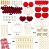 123 Pieces DIY Fashion Valentine's Day Earring Making Kits DIY-SC0013-93-2