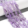Natural Amethyst(Dyed & Heated) Beads Strands X-G-P497-01C-47-2