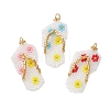 3Pcs MIYUKI Glass Seed Beaded Pendants PALLOY-MZ01313-1