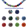 30Pcs Pave Disco Ball Beads RB-YW0001-14C-5