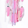 Handmade Unicorn Woven Net/Web with Feather Wall Hanging Decoration HJEW-A001-01A-3