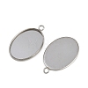 Tarnish Resistant 304 Stainless Steel Pendant Cabochon Settings STAS-G075-21P-01-2