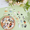 72Pcs 24 Styles Halloween Theme Opaque Resin Cabochons CRES-ME0001-09-4