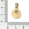 304 Stainless Steel Rhinestone Pendants STAS-A140-05B-G-3