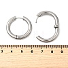 Tarnish Resistant 202 Stainless Steel Huggie Hoop Earrings EJEW-O087-08M-P-2