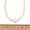 Natural Baroque Keshi Pearl Peanut Graduated Beaded Necklaces for Women NJEW-JN06489-3