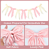 1Pc Polyester Bowknot Congratuation Banners FEPA-CP0001-04-6