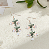 1 Pair Alloy Dangle Earrings EJEW-LP0013-14-1