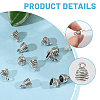 100Pcs Tibetan Style Alloy Cord Ends TIBEP-CA0010-23-4
