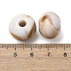 Two Tone Opaque Acrylic Imitation Gemstone European Beads SACR-K005-04A-3