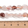 Natural Red Hematoid Quartz/Ferruginous Quartz Beads Strands GG-CBAC61B-B04-02-5