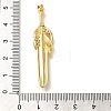 Rack Plating Brass Micro Pave Cubic Zirconia Pendants KK-Z086-52G-02-3