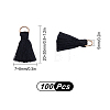 100Pcs Polycotton(Polyester Cotton) Tassel Pendant Decorations FIND-SC0003-23-2