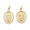 Religion Brass Pendants KK-T073-55G-1