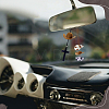 2Pcs 2 Styles Cloth & EVA Cowboy Hat with Cross Birch Wooden Pendant Decorations HJEW-ME00120-5