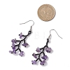 3 Pairs 316 Surgical Stainless Steel Glass Seed Beads Chip Dangle Earrings EJEW-TA00774-6