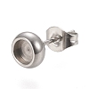 304 Stainless Steel Stud Earring Settings STAS-K202-05A-P-2