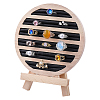 Round Wooden Ring Display Easels RDIS-WH0032-005A-1