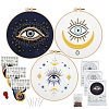 3 Styles DIY Embroidery Painting Kits PW-WG11190-01-1
