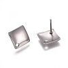 304 Stainless Steel Stud Earring Findings STAS-E482-02P-1