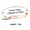 Adjustable Expandable 304 Stainless Steel Bangles for Women LF8059-3-1