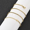 Brass Rolo Chains Necklaces for Women NJEW-D302-22G-3