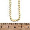 Brass Flat Ball Chain Necklaces for Women NJEW-U035-01G-5