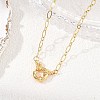 Brass Figaro Chain Necklaces with 304 Stainless Steel Spring Ring Clasps NJEW-JN06142-1