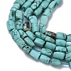 Dyed Natural Crackle Turquoise Beads Strands G-K365-G03-02-6