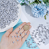 1200Pcs Opaque Acrylic Beads SACR-PA0001-33-3