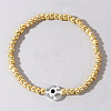 Golden Glass Seed Beaded Stretch Breacelets CZ4431-6-2