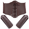 2Bags Adjustable PU Leather Cord Bracelets AJEW-ME0002-92-1